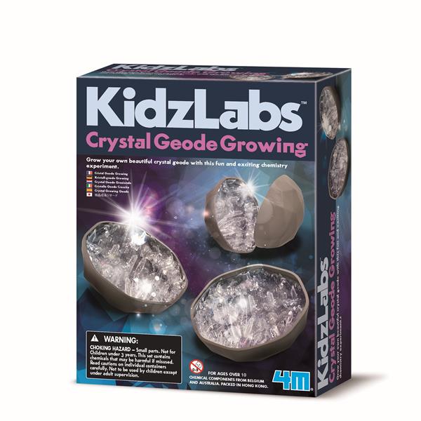8503919 4M 00-03919 Aktivitetspakke, Crystal Geode Growing Kidz Labs, 4M